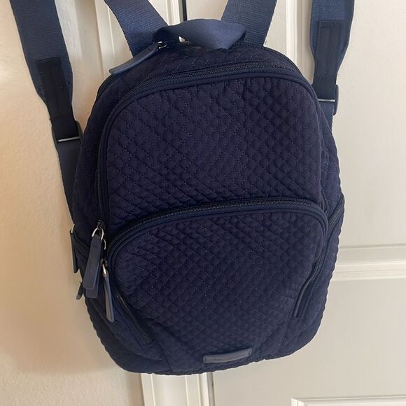 Vera Bradley Quilted Navy Mini Backpack main image 7